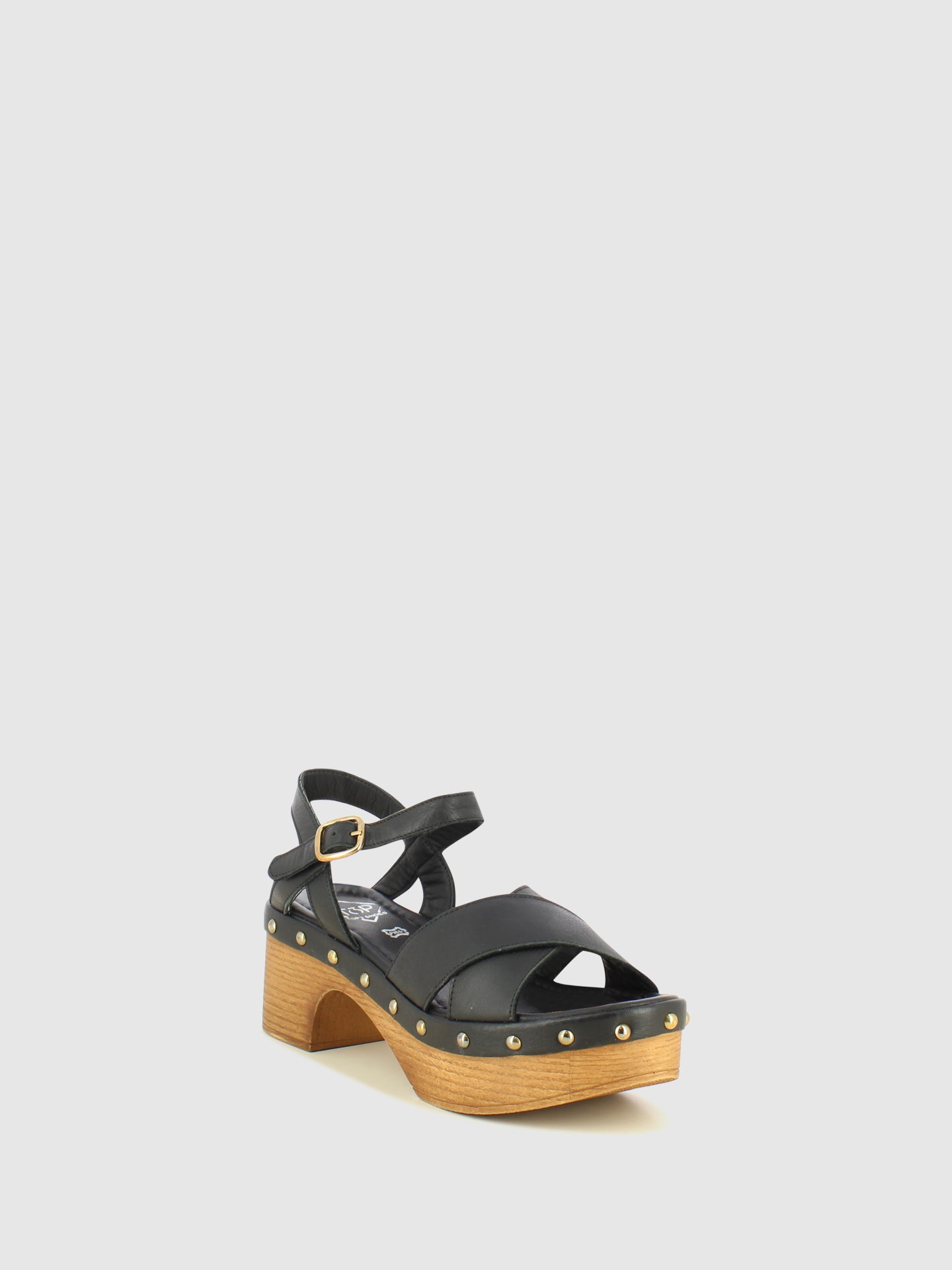 Top3 Sandálias com Tira no Tornozelo em Preto